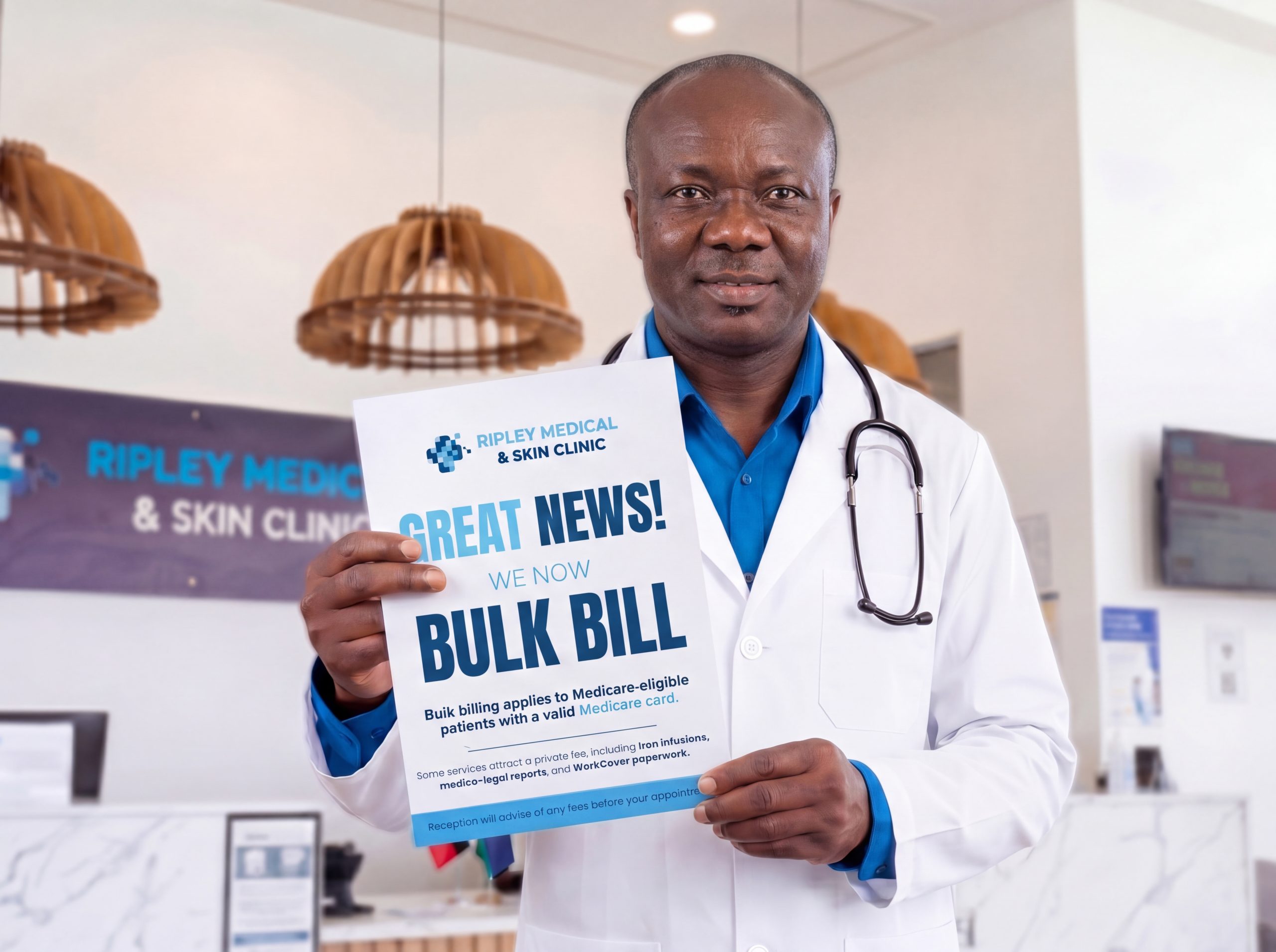 Ripley Medical & Skin Clinic — now bulk billing for Medicare card holders from 6 May 2026